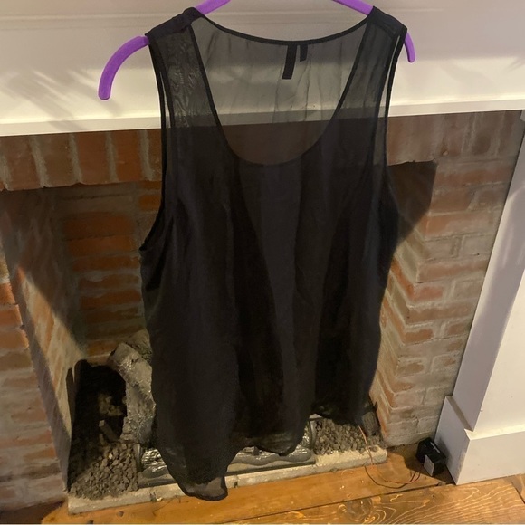 MAURICE’S Black Sheer Top With Sequins Plus Size 1X - Picture 3 of 6